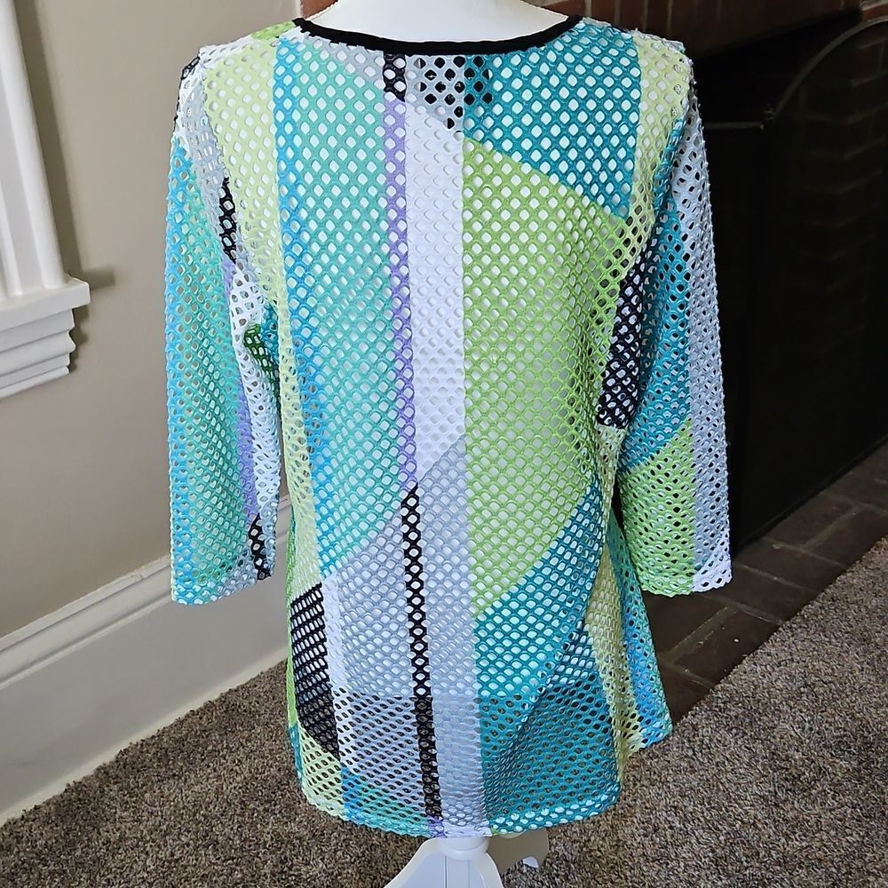 Lynn Ritchie Silver Mesh Top - Picture 3 of 10